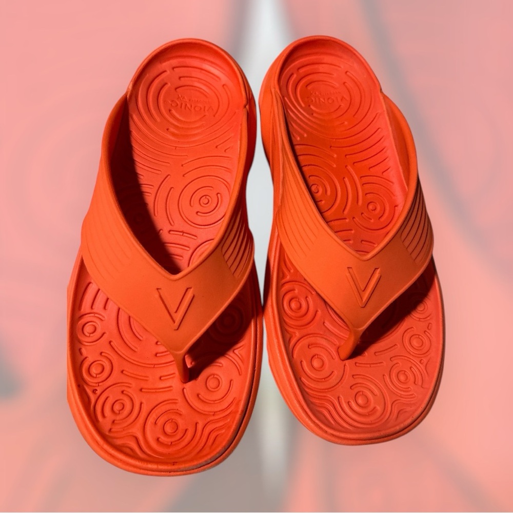 VIONIC RECOVERY SANDALS SIZE 9USW/7USM ORANGE Excellent Like New